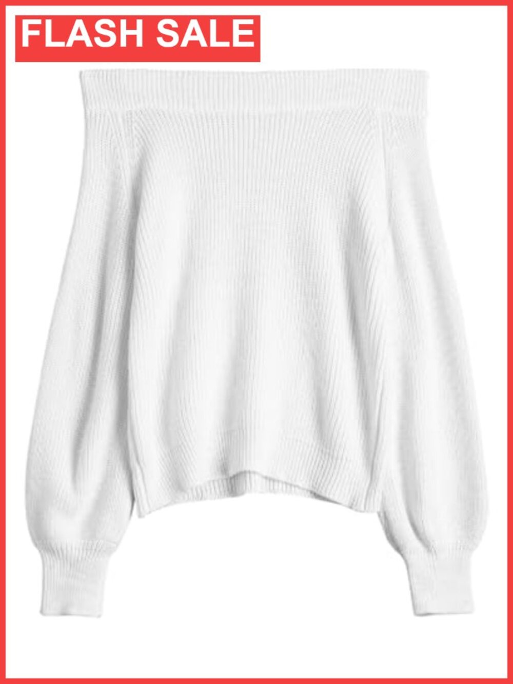 Off Shoulder Knit Sweater Long Sleeve Loose Pullover Jumper Top